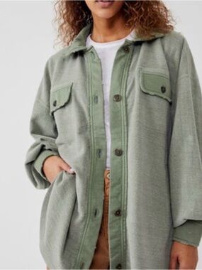 Free People Ruby Jacket in Olive